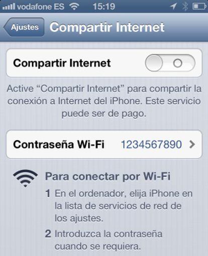 Cómo dar wifi con el móvil.