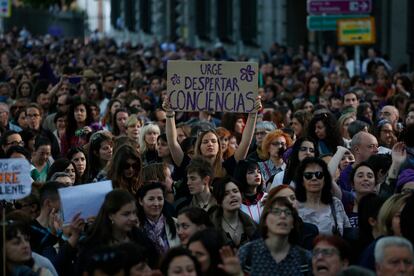 Manifestación contra la sentencia de La Manada en mayo de 2018.