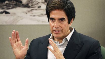 Foto de David Copperfield tomada el pasado 24 de abril en el juzgado de Las Vegas.