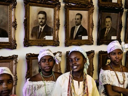 Un grupo de niñas de Salvador de Bahía.