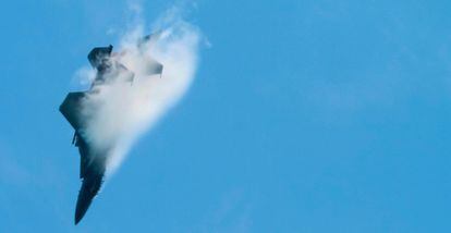 Un avión F15SG de la Fuerza Aérea de Singapur.