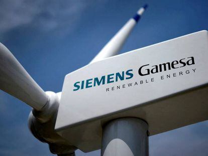 Un aerogenerador de Siemens Gamesa.