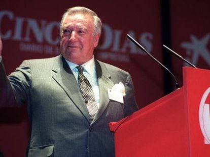 David &Aacute;lvarez, presidente del grupo Eulen, en un acto informativo en 2000  