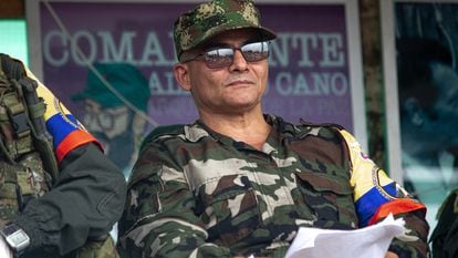 Iván Mordisco en el Yarí, Colombia el 16 de abril de 2023.