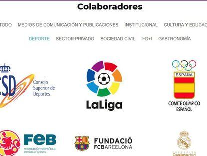 Imagen de página web de España Global.