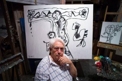 Oswaldo Vigas en 'El vendedor de orquídeas'.