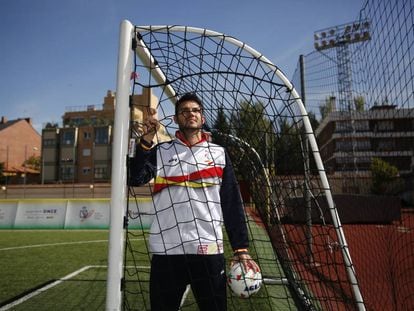 Sergio Rodríguez, portero de la selección española de fútbol de ciegos.