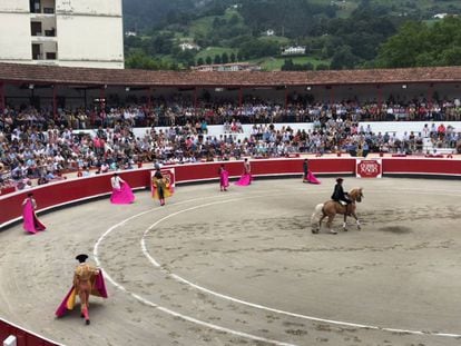 Festejo taurino en la feria de Azpeitia de 2018.