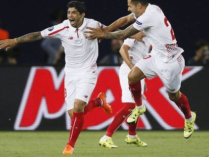 Banega, en su anterior etapa en el Sevilla. 