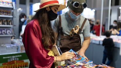 Asistentes al salón del Manga de Barcelona.