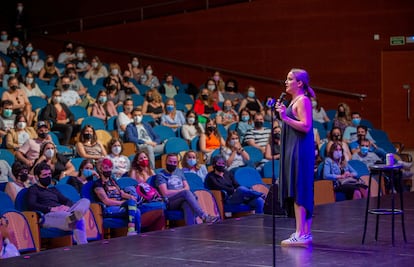 La cómica Martita de Graná, el viernes, en una actuación en el Kursaal de San Sebastián.