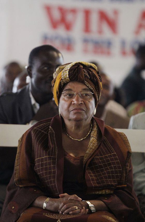 La presidenta de Liberia, Ellen Johnson Sirleaf.