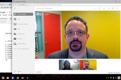 Videoconferencia con Hangouts.