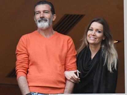 Antonio Banderas, con su pareja Nicole.