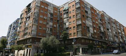 Edificios de viviendas en un barrrio de Madrid.