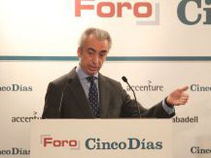 El secretario de Estado de Hacienda, Miguel Ferre, en el Foro Cinco D&iacute;as.
