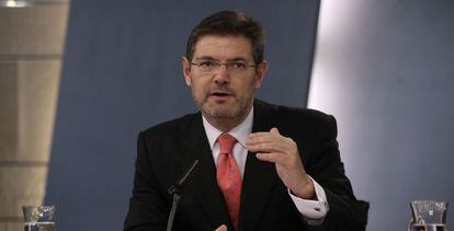 El ministro de Justicia, Rafael Catala.
