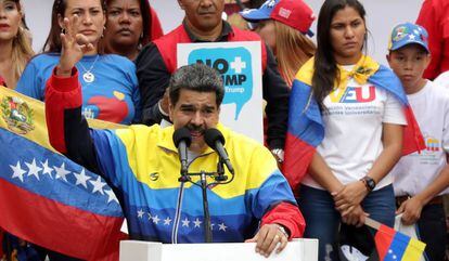 Nicolás Maduro, en un acto en Caracas.