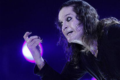 Ozzy Osbourne, en un momento de su concierto  en Brasilia (Brasil), el 5 de abril de 2011.