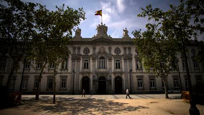 Fachada del Tribunal Supremo, en Madrid.