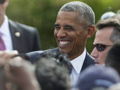 Barack Obama, el pasado domingo en Washington.