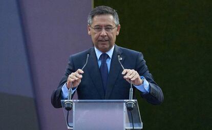 El president del Barcelona, Josep Maria Bartomeu, en una imatge d'arxiu.