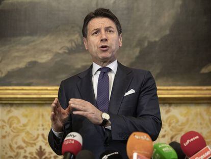 El primer ministro de Italia, Giuseppe Conte