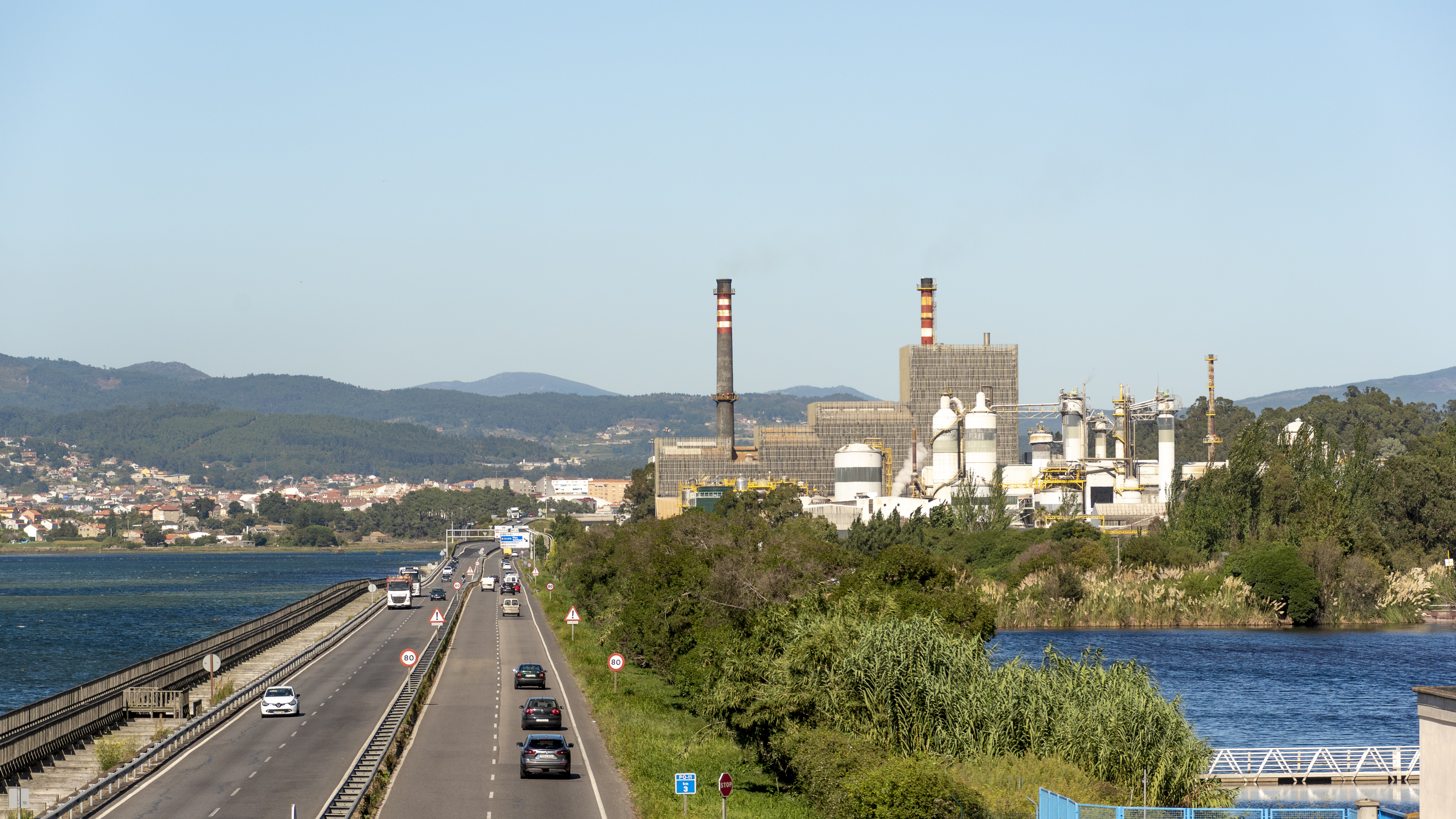 Planta de Ence en Pontevedra, en una foto de archivo.