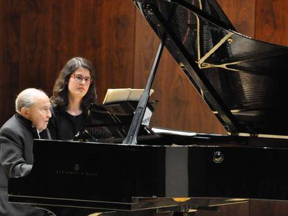 El pianista Menahem Pressler.