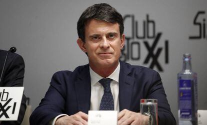 Manuel Valls, durante la conferencia de este jueves.