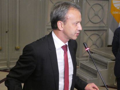 Arkadi Dvórkovich, durante su primer discurso como presidente de la FIDE, minutos después de ser elegido.