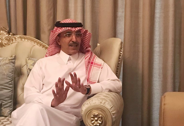 El ministro de Finanzas de Arabia Saud&iacute;, Mohamed al Jadaan, durante una entrevista el a&ntilde;o pasado.