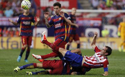 Imagen del partido entre el Atl&eacute;tico de Madrid y el F. C. Barcelona el pasado s&aacute;bado. 