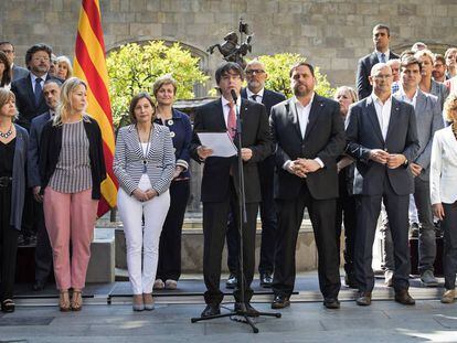 Puigdemont anuncia la data del refer&egrave;ndum.