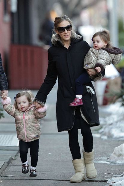 Sarah Jessica Parker, con Marion y Tabitha.