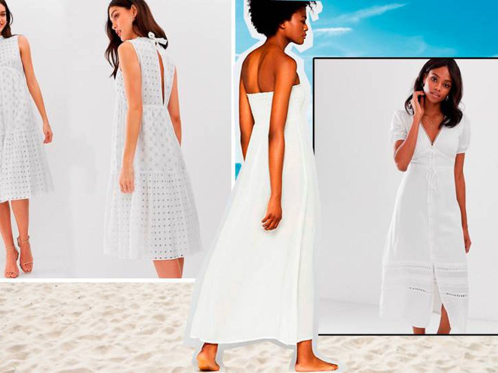 Vestidos blancos para llevar a la playa o para vestirte de novia por menos  de 75 euros, Escaparate: compras y ofertas