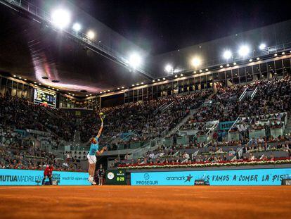 Rafa Nadal, durante el partido de la semifinal, el 11 de mayo de 2019.