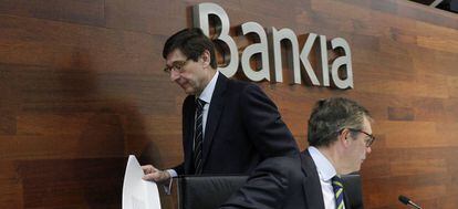 El presidente de Bankia, José Ignacio Goirigolzarri, y el consejero delegado, José Sevilla.
