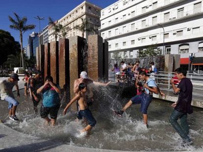 Una fuente de Buenos Aires el 21 de diciembre