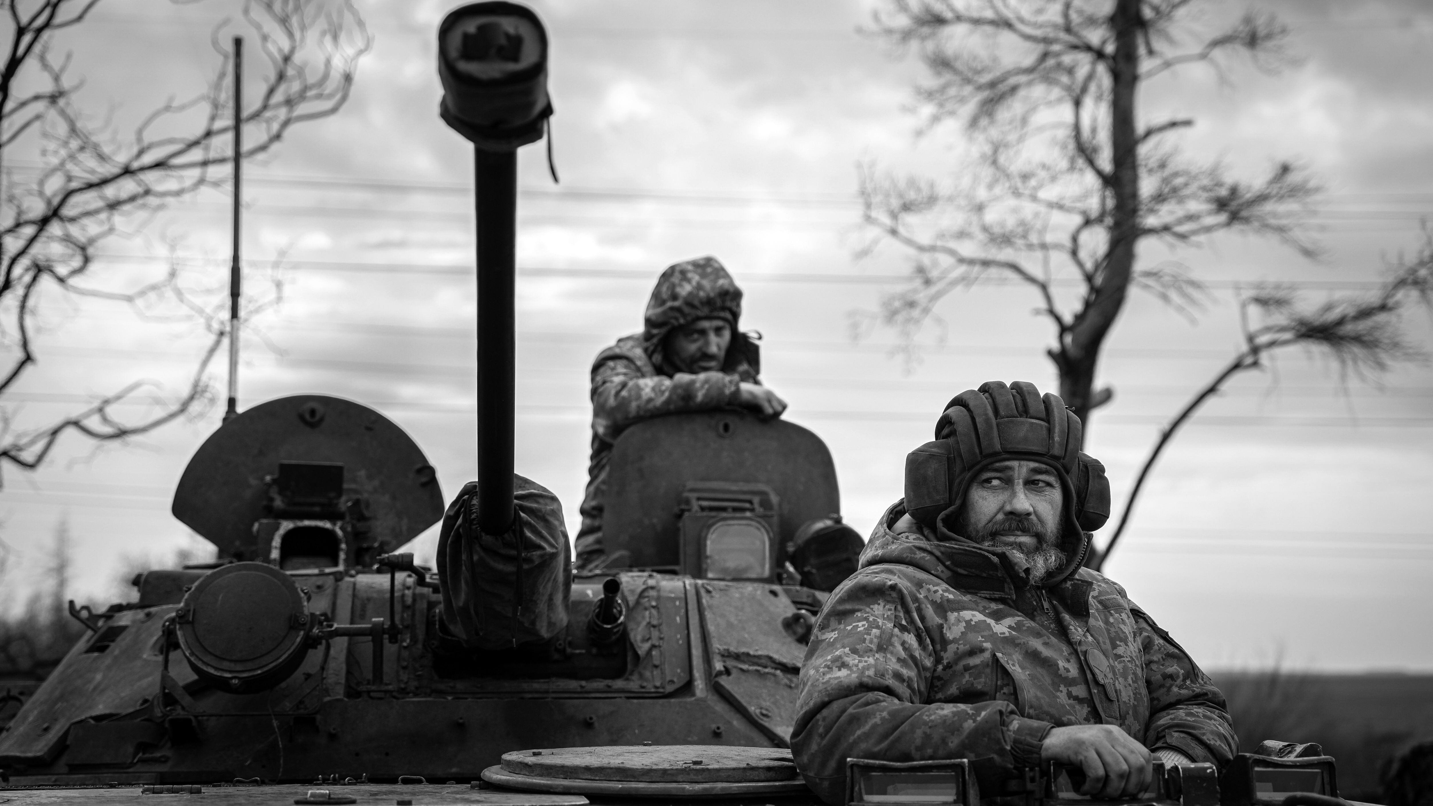 Un tanque ucranio el pasado 15 de marzo en Donetsk.