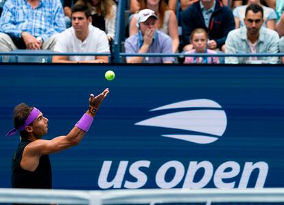 Nadal, durante su participación en 2019 en el US Open.