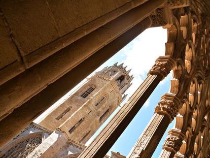 Detalle de la Seu Vella de Lleida (Cataluña).