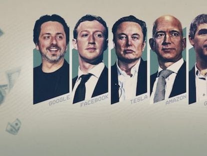 'El ascenso de los multimillonarios', miniserie documental que analiza el poder tras compañías como Google, Facebook, Amazon, Microsoft y Tesla.