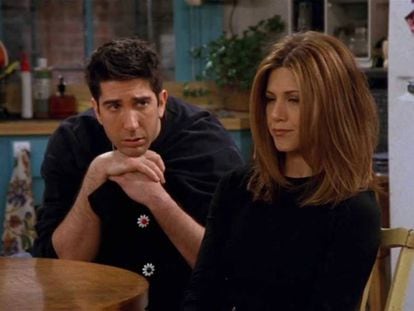 Ross y Rachel en 'Friends'.