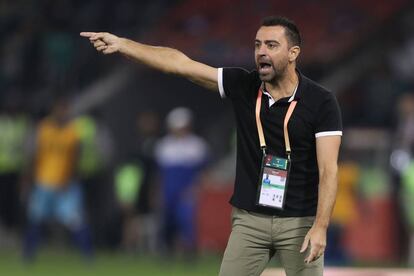 Xavi, com a tècnic de l'Al-Sadd.