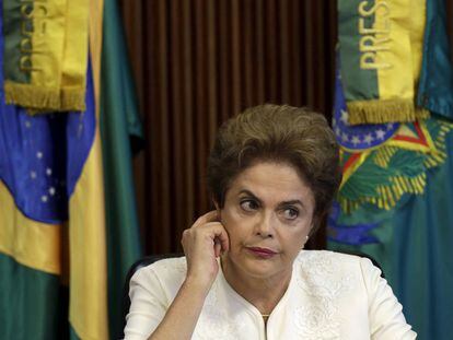 Rousseff, este viernes en el Palacio do Planalto.
