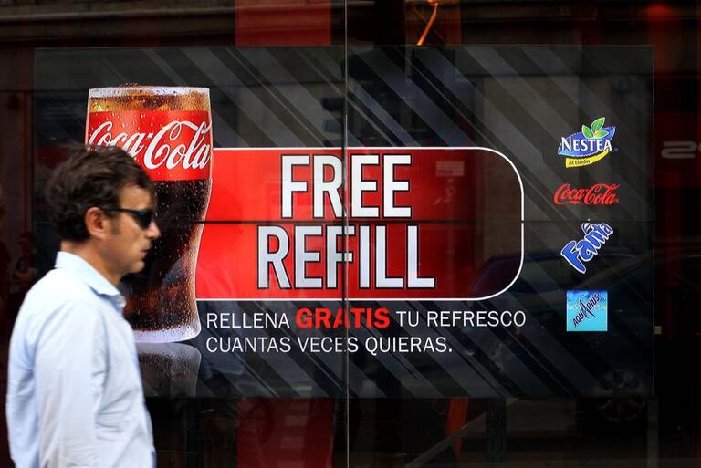 Publicidad con palabras en inglés, el año pasado en Madrid.