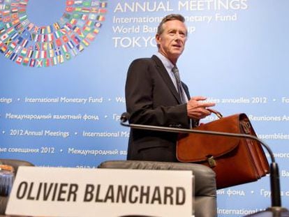 El economista jefe del FMI, Olivier Blanchard, en Tokio (Jap&oacute;n)