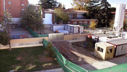 Obras del Metro en San Fernando de Henares.