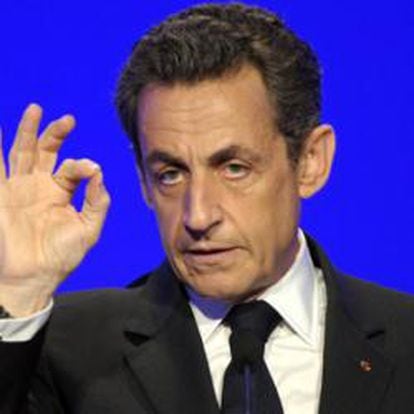 Nicolás Sarkozy, presidente francés y candidato presidencial por el UMP
